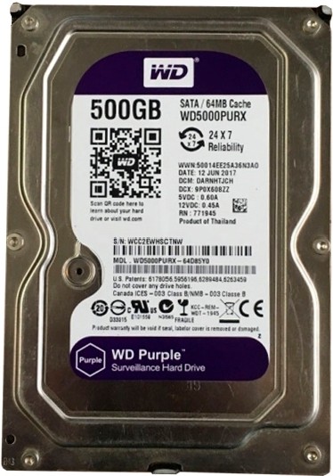 Жесткий диск Western Digital Purple 500 ГБ