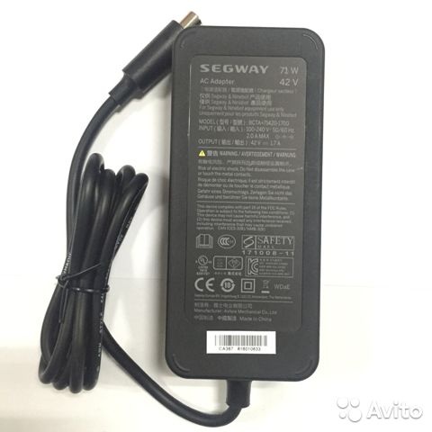 Зарядное устройство для Ninebot ES, Xiaomi Mijia M365/Pro 36V(42V,5A) оригинал