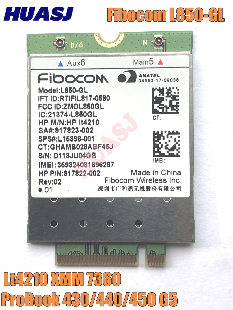 Модем 3G/4G M.2 Fibocom L850-GL, LTE Cat. 9