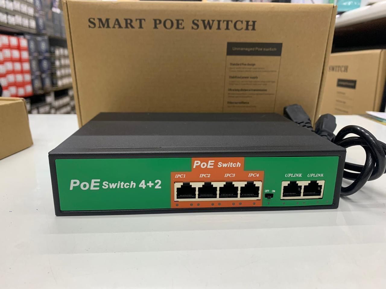 Poe switch/коммутаторы Poe 4 портовый, гигабитный