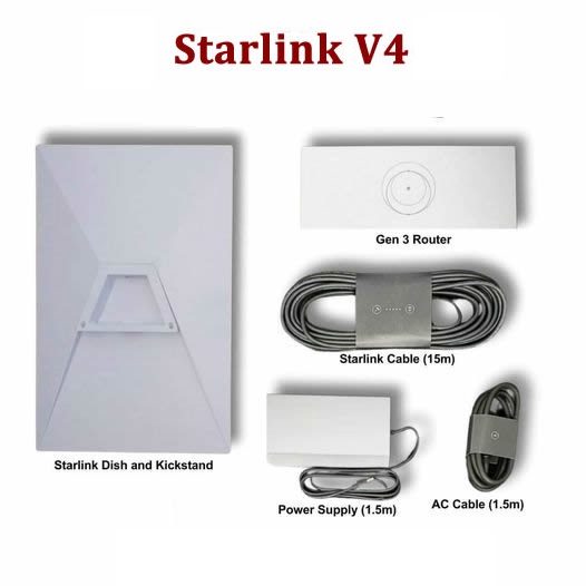 Спутниковый модем Starlink Internet Satellite Dish Kit v4 (4-поколение)